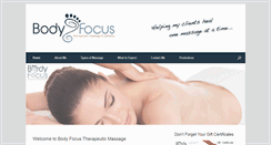 Desktop Screenshot of bodyfocusct.com